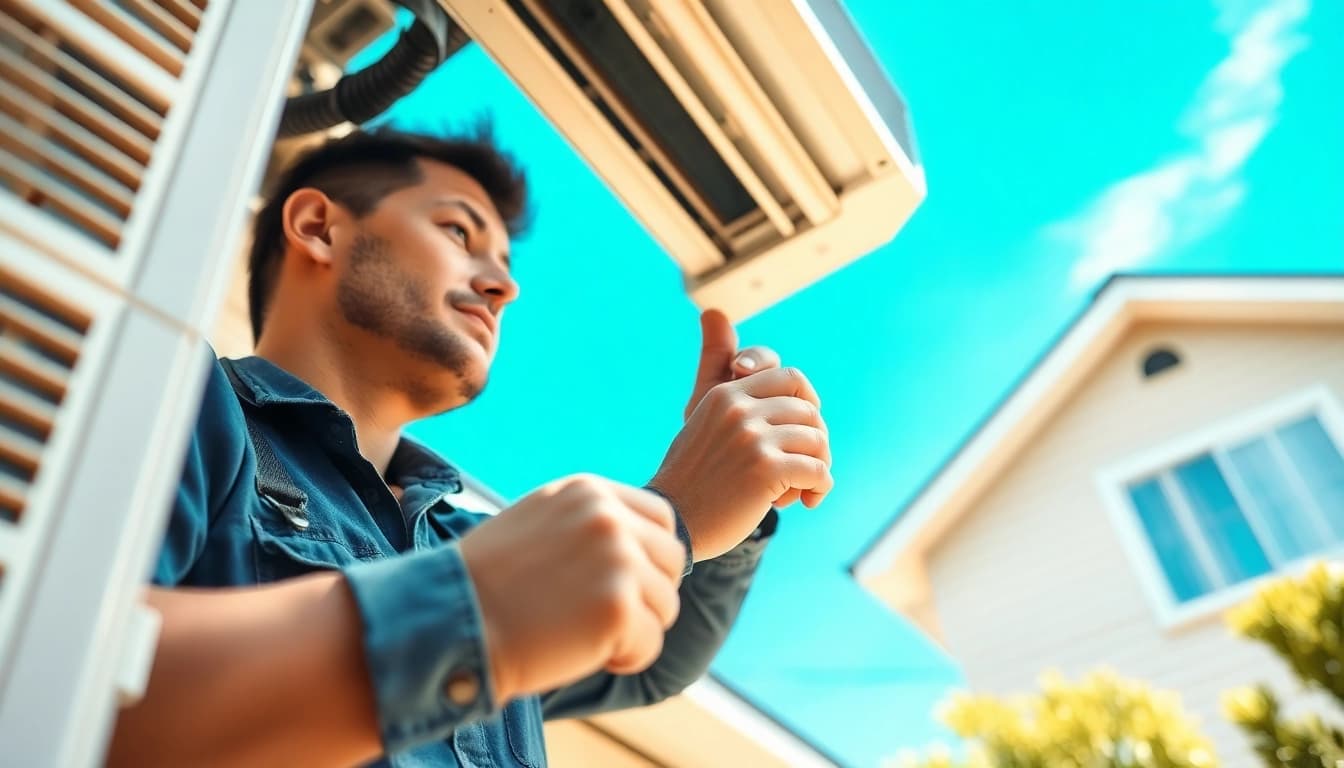 Air Conditioning Repair Tampa expert fixing residential AC unit for optimal performance.