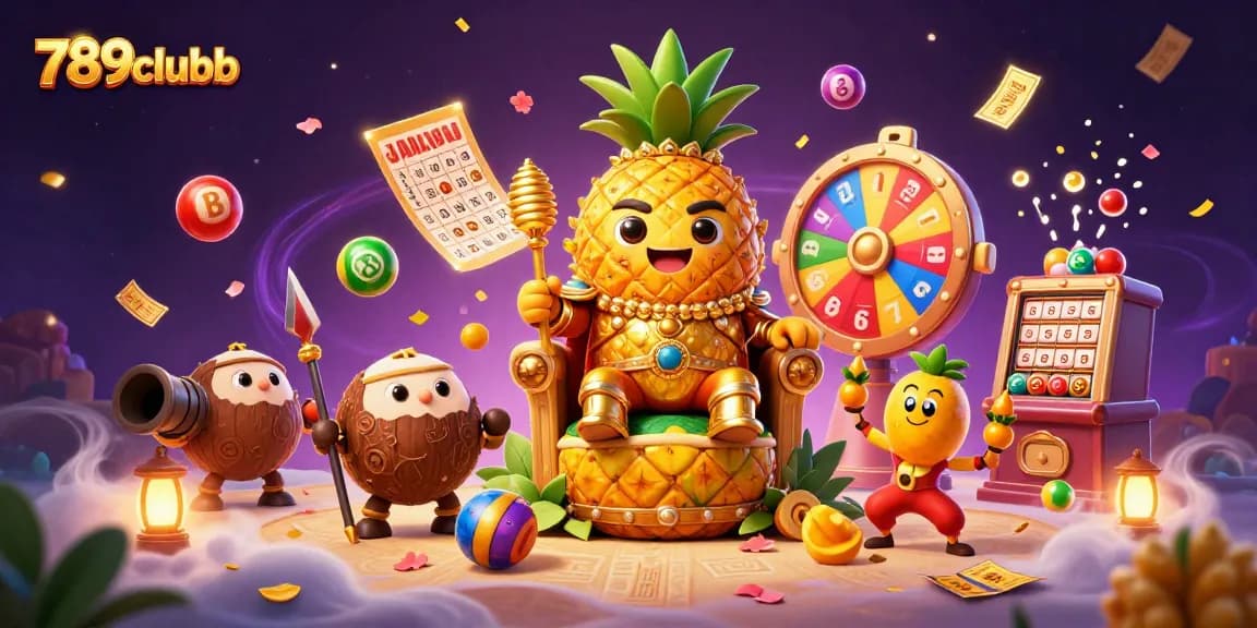 Engage in thrilling gameplay with 789clubb, featuring a vibrant casino scene filled with lively characters and dynamic elements.