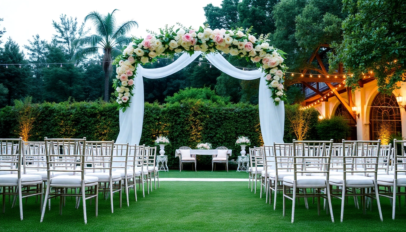 Capture the beauty of the Best Wedding Venue Jacksonville with a romantic outdoor setup.