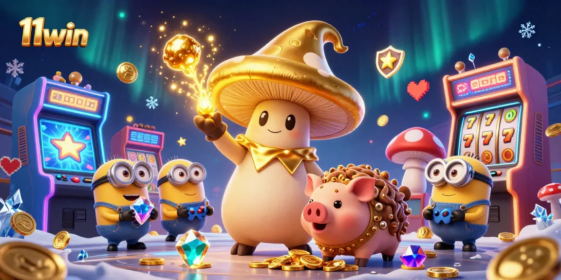 Join the excitement at 11win with a magical scene blending casino gaming and adventure!