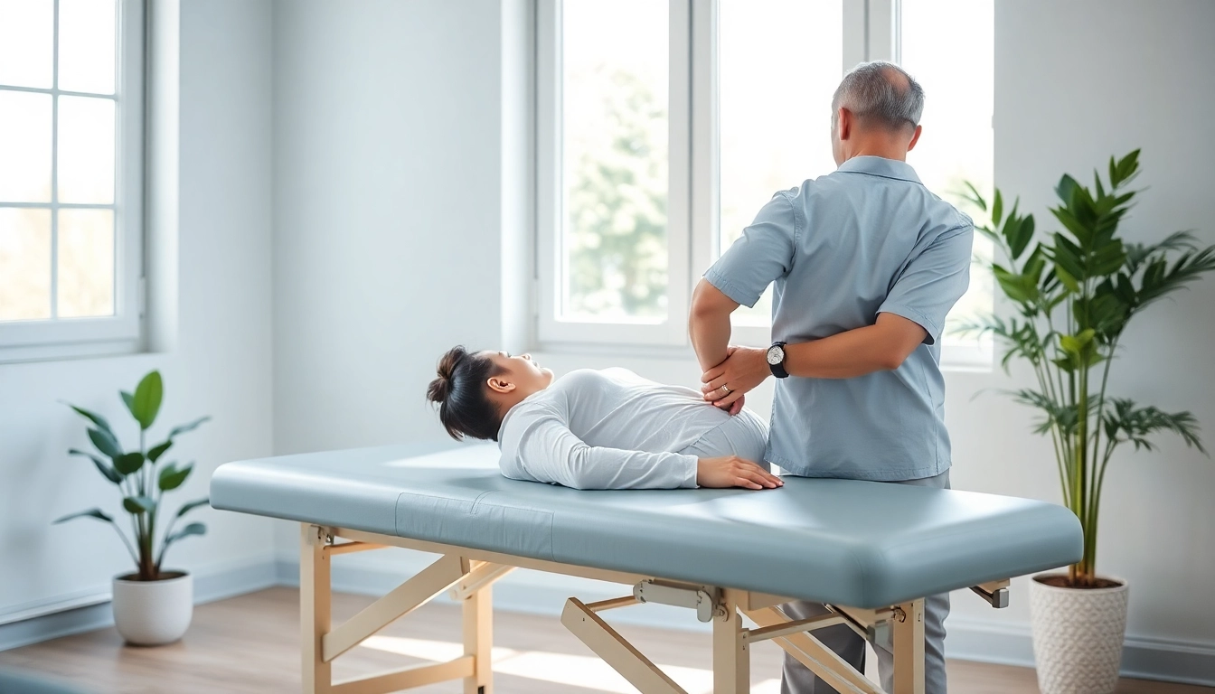 Chiropractor delivering effective back pain solutions in a calming clinic setting.