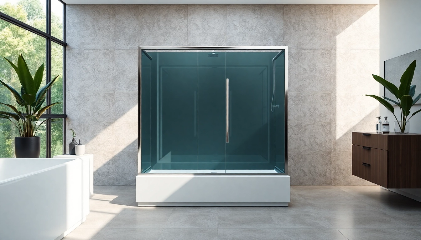 Duschkabine 80x80 in modernem Badezimmer mit elegantem Design und natürlichen Elementen.