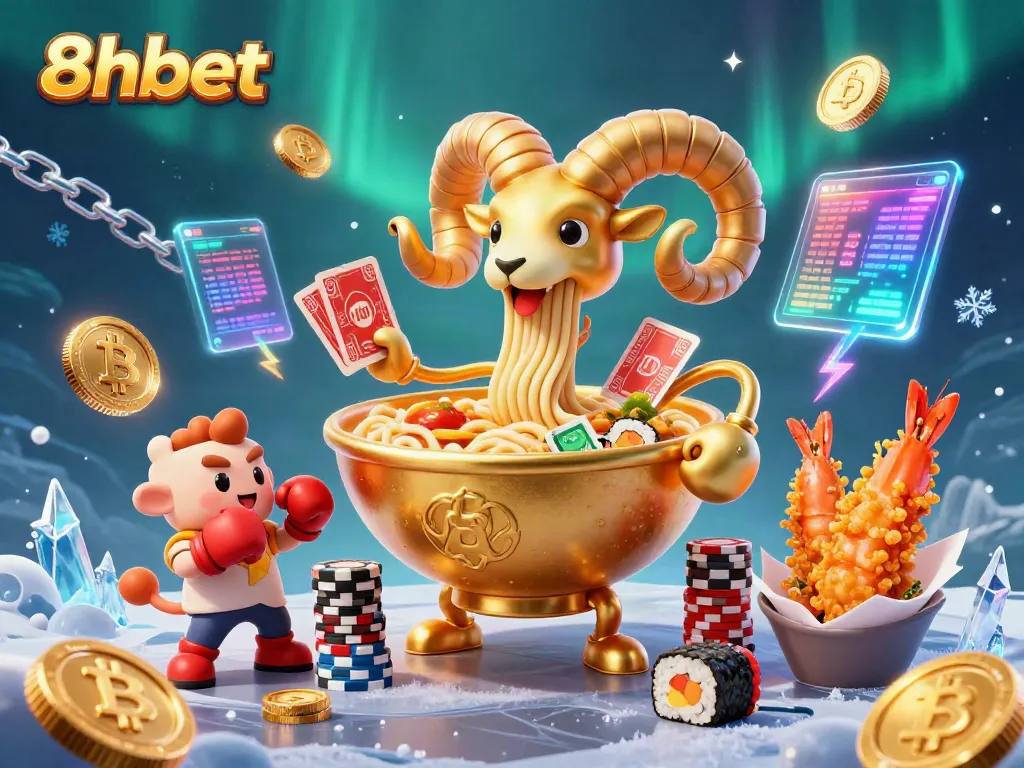 Experience the thrill of 8xbet's casino with a colorful, engaging illustration featuring unique characters.