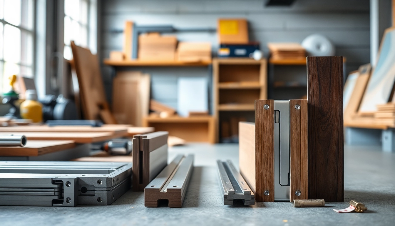 Showcasing various drawer slides wholesale options in a modern workshop environment.